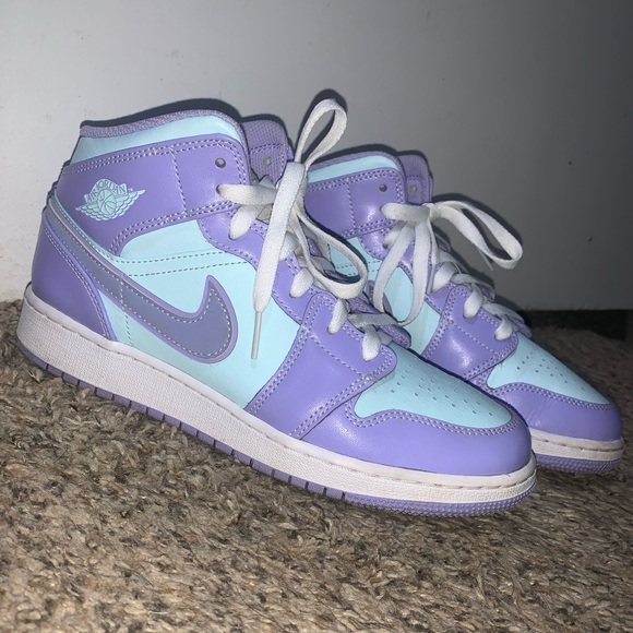 Jordan Other - Nike Air Jordan 1 Mid Purple Pulse/Glacier Blue